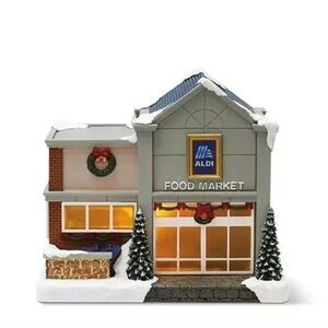 New 2024 Merry Moments Aldi Store Light Up Holiday Christmas Village House